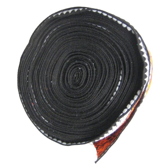 NEW Trim Edging Seam Size 2 in Wide 16 Yards Long Polyester Floral Orange Black - Picture 7 of 7